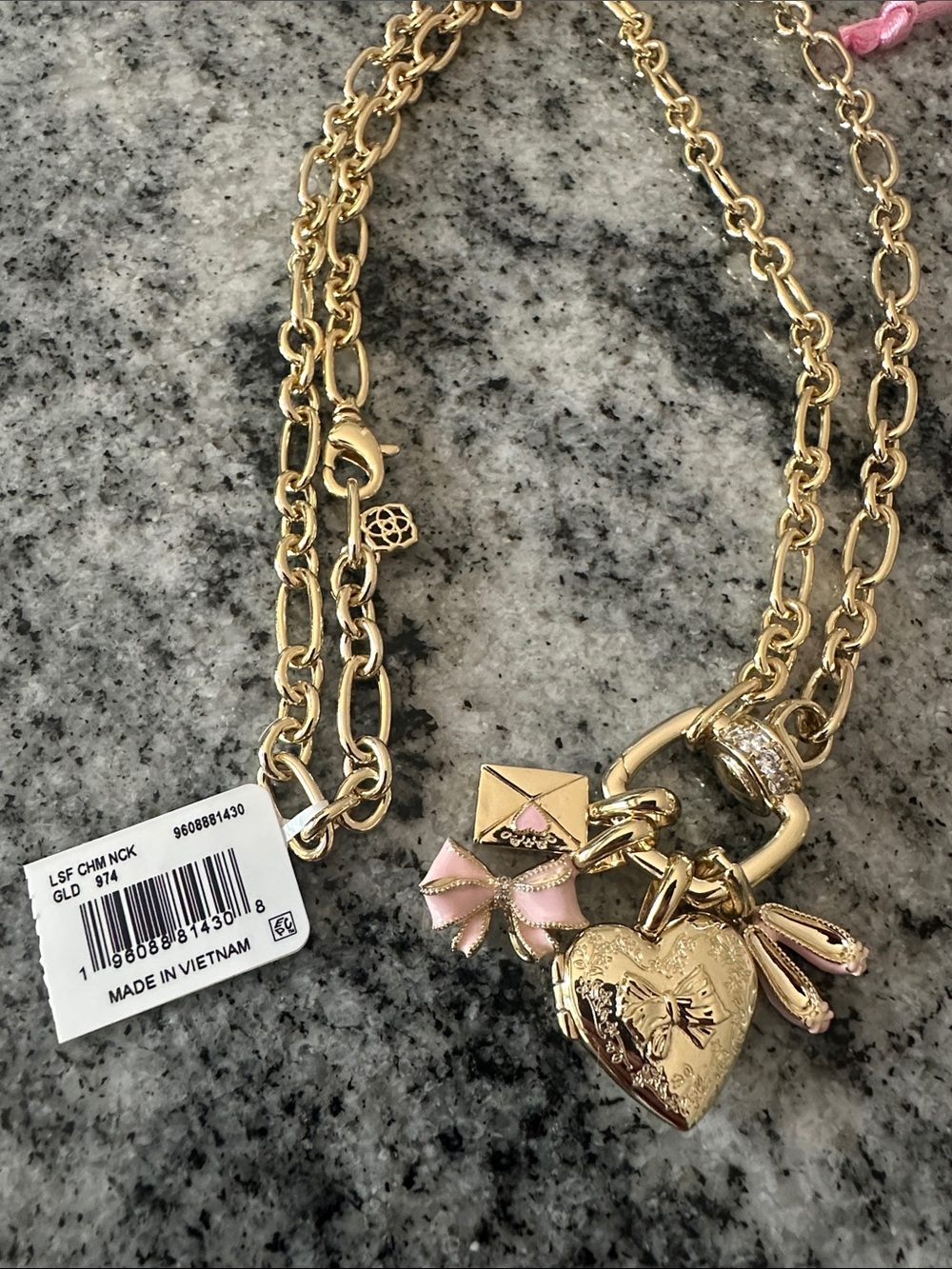 Kendra Scott x LoveShackFancy Gold Charm Necklace - Picture 4 of 4